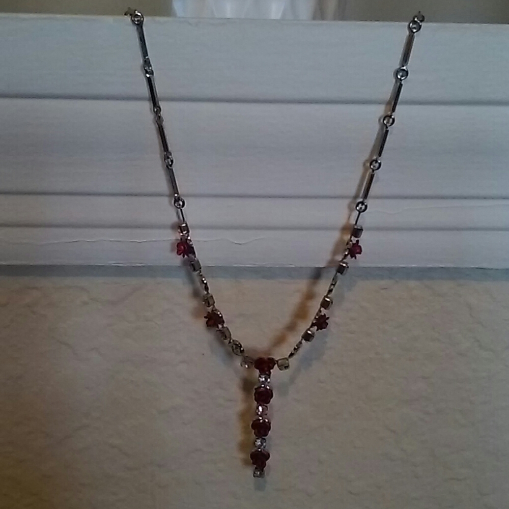 Silver Necklace with roses for Women